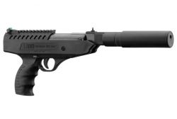 Pistolet Wiatrówka BlackOps Langley Na Śruty 4,5mm, Sprężynowa (łamana lufa) + Tłumik.